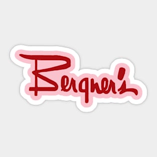 Bergner's Retro Logo Sticker